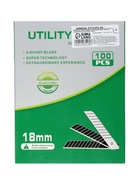 Лезвия для ножей ТУНДРА, сегментированные, 18 мм, 10 контейнеров по 10 лезвий, 100 шт. - Фото 9