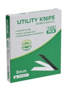 Лезвия для ножей ТУНДРА, сегментированные, 9 мм, 10 контейнеров по 10 лезвий, 100 шт. - Фото 3