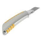 Нож универсальный ТУНДРА, прорезиненный металлический корпус, 18 мм - фото 8254614