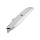 Нож универсальный ТУНДРА, металлический корпус, трапециевидное лезвие, 19 мм - фото 8254621