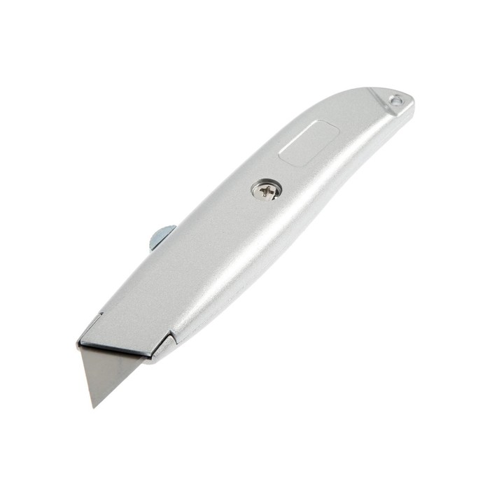 Нож универсальный ТУНДРА, металлический корпус, трапециевидное лезвие, 19 мм - Фото 1