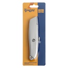 Нож универсальный ТУНДРА, металлический корпус, трапециевидное лезвие, 19 мм - Фото 3