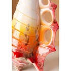 Ваза керамическая "Ракушка", настольная, розовая, 35 см - Фото 7