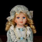 Кукла коллекционная "Мама с дочкой в голубом платье" 40 см 23 см - Фото 6