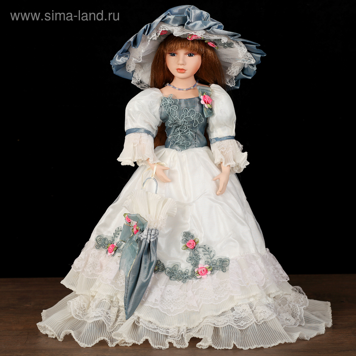 Кукла коллекционная "Валерия в платье с вышивкой" 46 см - Фото 1