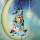 Кукла коллекционная "Стелла в голубом платье на качели" 38 см - Фото 2