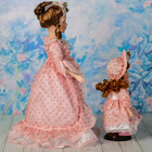 Кукла коллекционная "Мама с дочкой в кремовом платье" 40 см 23 см - Фото 2