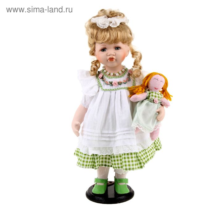 Кукла коллекционная "Викуля с куколкой" 42 СМ - Фото 1