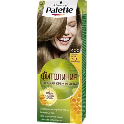 Крем-краска для волос Palette Фитолиния, тон 400, средне-русый