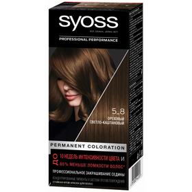 Крем-краска для волос Syoss Color, тон 5-8, ореховый светло-каштановый