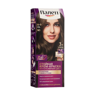 Краска для волос Палетт, тон N5, тёмно-русый
