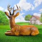 Садовая фигура из полистоуна «Олень лежит», 50×25×55 см - Фото 6