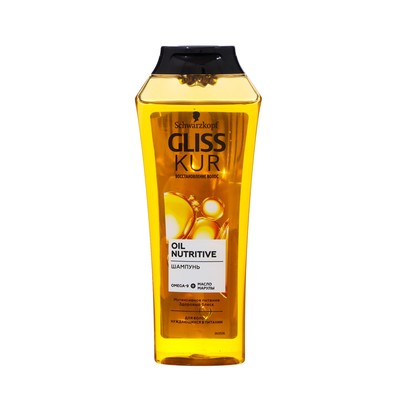 Шампунь для волос Gliss Kur Oil Nutritive, для длинных секущихся волос, 250 мл