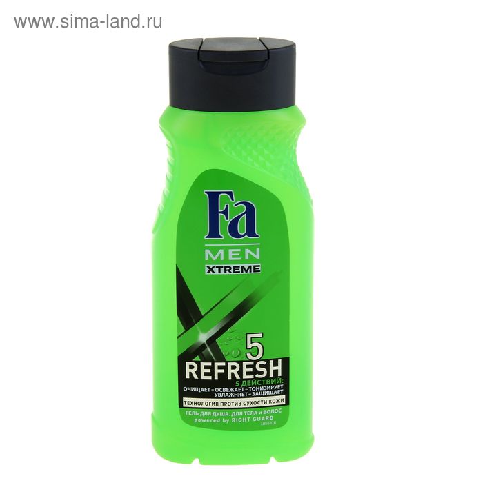 Гель для душа Fa Men Xtreme Refresh 5, 250 мл - Фото 1