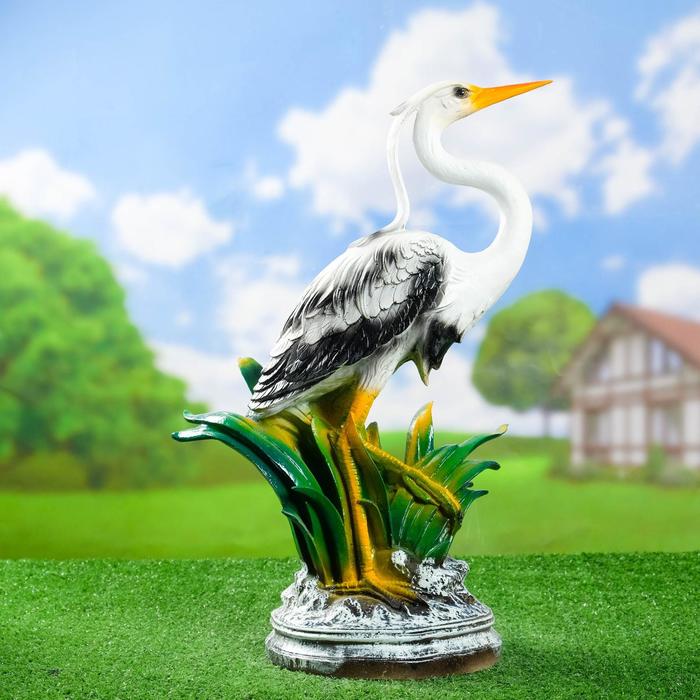 Садовая фигура "Цапля средняя" 30х25х52см - Фото 1