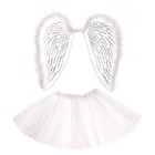 Карнавальный набор "Ангелочек", 2 предмета: юбка, крылья, 3-4 года, цвет белый - Фото 3
