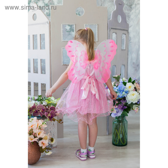 Карнавальный набор "Модница" с бантиком, 2 предмета: платье, крылья, 4-6 лет - Фото 1