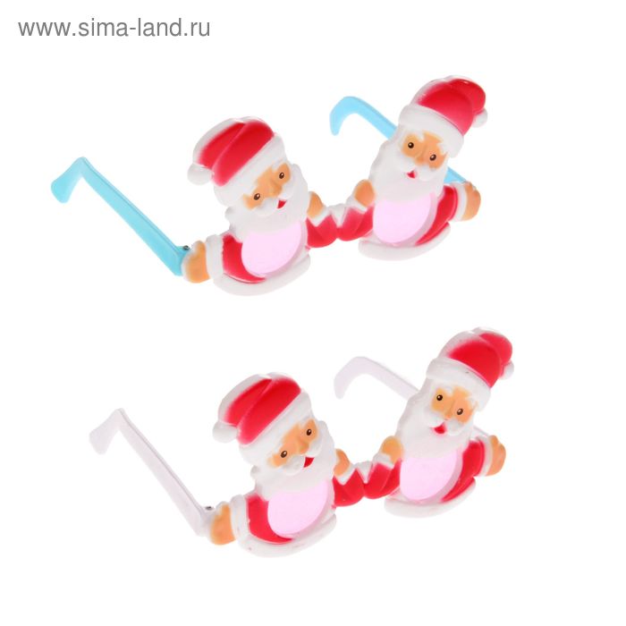 Карнавальные очки детские "Дедушка Мороз", цвета МИКС - Фото 1