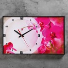 Часы-картина настенные, серия: Цветы, "Розовая мистерия", плавный ход, 57 х 35 см, микс - Фото 1