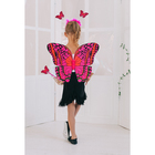 Карнавальный набор "Яркая бабочка", 3 предмета: крылья, жезл, ободок, 3-5 лет - Фото 1