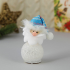 Мягкая световая игрушка "Дед Мороз в голубом колпаке" 11*5 см - Фото 1