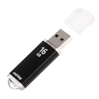 Флешка Smartbuy V-Cut, 16 Гб, USB2.0, чт до 25 Мб/с, зап до 15 Мб/с, чёрная - Фото 1