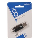 Флешка Smartbuy V-Cut, 8 Гб, USB2.0, чт до 25 Мб/с, зап до 15 Мб/с, чёрная - Фото 2