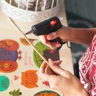 Клеевой пистолет ТУНДРА, 20 Вт, 220 В, выключатель, индикатор, длинное сопло, 7 мм - Фото 14