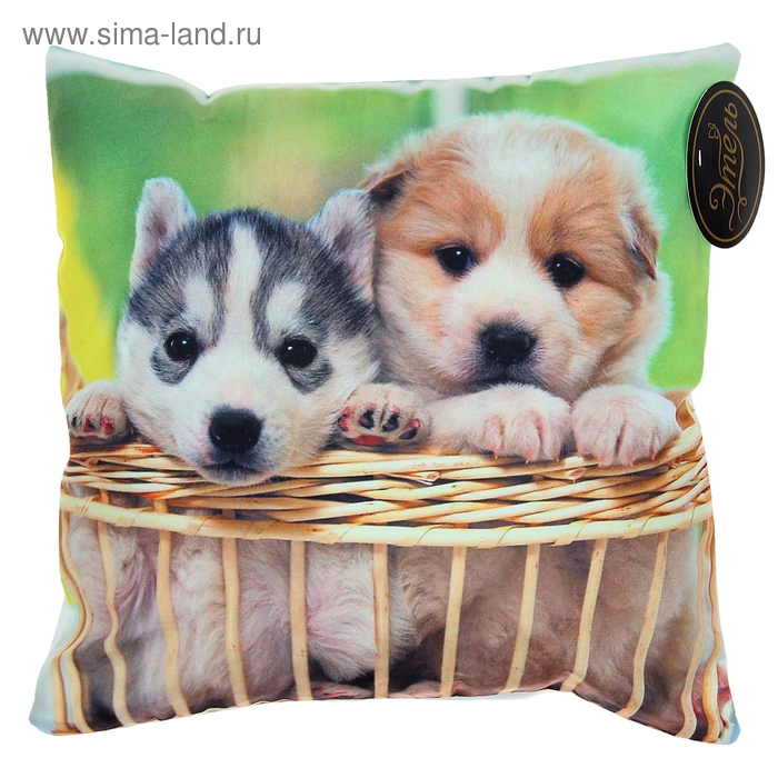 Наволочка декоративная "Этель" Милашки 40*40 см, велюр, 100% п/э - Фото 1