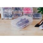 Короб для хранения обуви «Реноме», 38×20.5×13 см, прозрачный - Фото 1