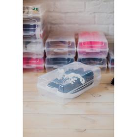 Короб для хранения обуви «Реноме», 32×19×10,5 см, цвет прозрачный