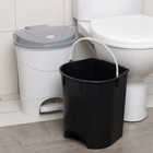 Контейнер для мусора, 19 л, с педалью, мраморный - Фото 3