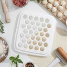 Пельменница IDEA, 35 ячеек, d=2.5 см, 25.5×28×2.9 см, пластик, белый - Фото 10