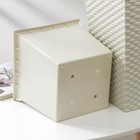 Кашпо для цветов со вставкой «Ротанг», 13 л, вставка 4.9 л, белое - Фото 4