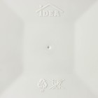 Кашпо для цветов со вставкой «Ротанг», 13 л, вставка 4.9 л, белое - Фото 5