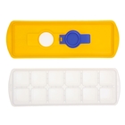 Форма для льда с крышкой и клапаном "Кубики", цвет желтый - Фото 2