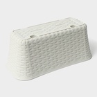 Ящик для цветов балконный «Ротанг», 38.5 см, белый - Фото 6