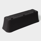 Ящик для цветов балконный «Ротанг», 12 л, 57.5×18×16 см, пластик, коричневый - Фото 6