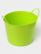 Корзина для белья мягкая, 27 л, d=37.5 см, h=30 см, ярко-зелёная - Фото 3