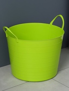 Корзина для белья мягкая, 27 л, d=37.5 см, h=30 см, ярко-зелёная - Фото 4