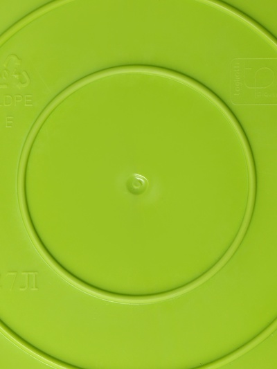 Корзина для белья мягкая, 27 л, d=37.5 см, h=30 см, ярко-зелёная