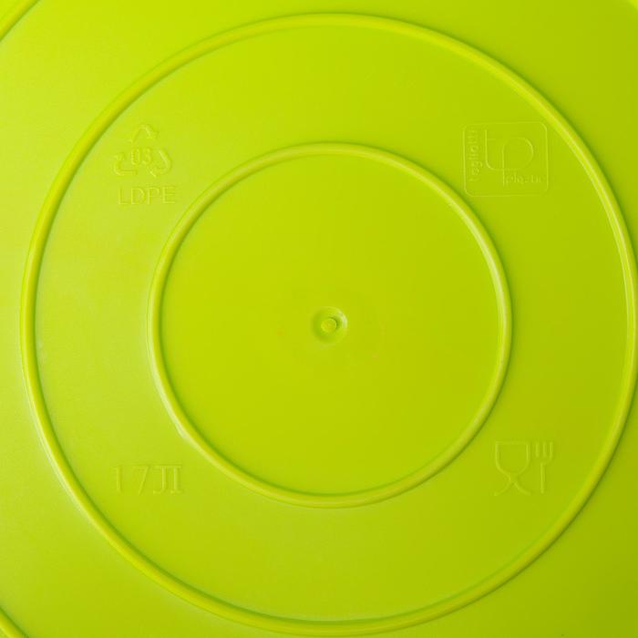 Корзина для белья мягкая, 17 л, 33×33×24,5 см, цвет ярко-зелёный - фото 1897996991