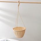 Кашпо для цветов подвесное «Алиция», 3 л, с поддоном, цвет белая глина - Фото 3