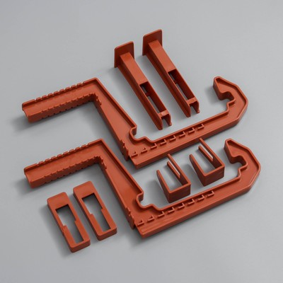 Крепление для балконных ящиков универсальное, 2 шт., терракотовый