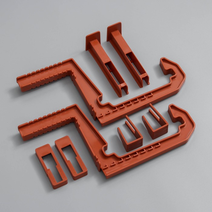 Крепление для балконных ящиков универсальное, 2 шт., терракотовый