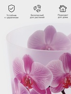 Горшок для орхидей с поддоном «Деко», 2.4 л, пластиковый, прозрачный - Фото 2