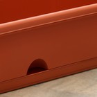 Ящик балконный с поддоном, 60 см, цвет терракотовый - Фото 3