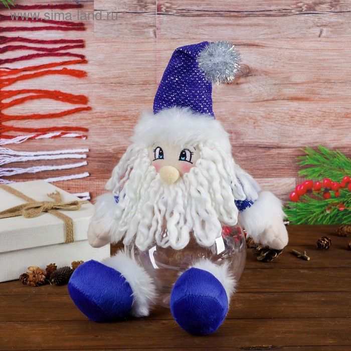 Конфетница "Дед Мороз" с ножками, вместимость 400 г - Фото 1