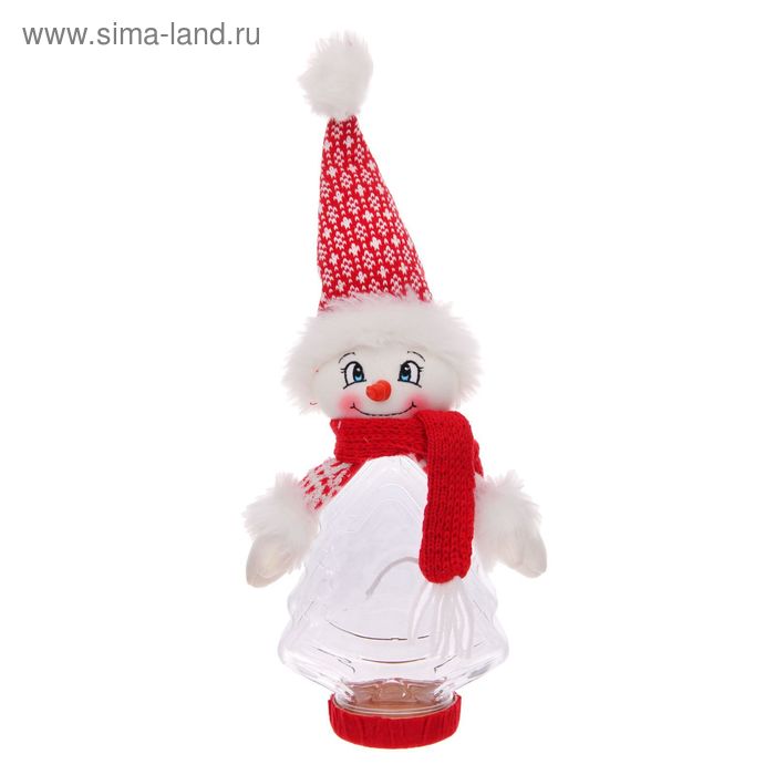 Подарочная упаковка "Снеговик", красный шарф, 320 г - Фото 1