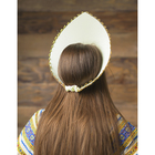 Кокошник "Красивый узор" на резинке, цвет золотой - Фото 2